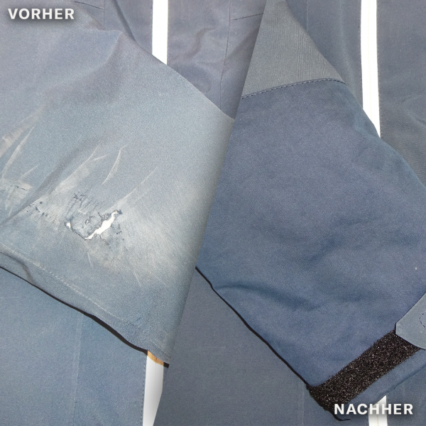 Reparatur aufgescheuerter Ärmel